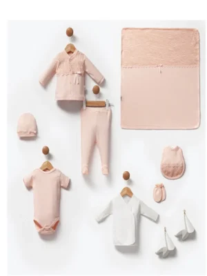 Pack NAISSANCE -BAPTEME BEBE CALIN 10PIECES