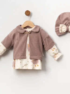 ENSEMBLE VESTE Velour avec Bonnet