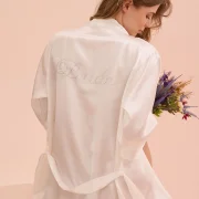 Best for Bride – Peignoir en satin Premium