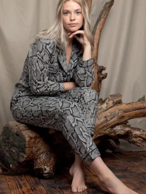 Ensemble Pyjama Chemise avec Manche