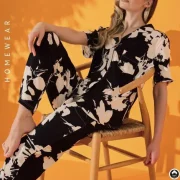 Ensemble Pyjama Chemise demi-Manche