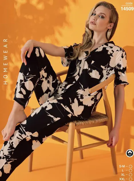 Ensemble Pyjama Chemise demi-Manche – Image 2