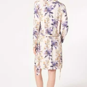 Chemise de Nuit à Motifs Floraux