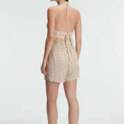 Ensemble 3 Pièces, Body en Crochet et Pyjama à Motifs Floraux