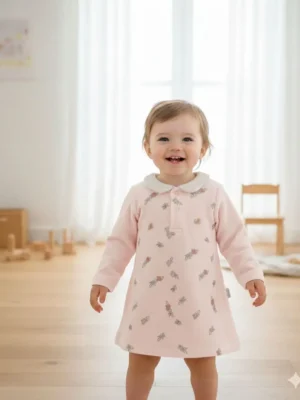 ROBE Velour Douceur fleuri