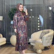 ROBE PREMIUM FLEURI AVEC CEINTURE