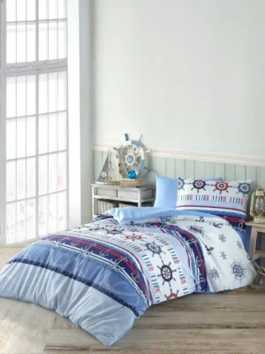 Parure de Lit simple Polycoton PETIT MARIN