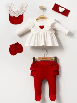 ENSEMBLE 5 PIECES PETIT COEUR