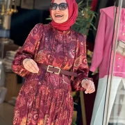 ROBE PREMIUM FLEURI AVEC CEINTURE