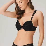 Ensemble Soutien-Gorge avec Armatures et Cordons en Dentelle