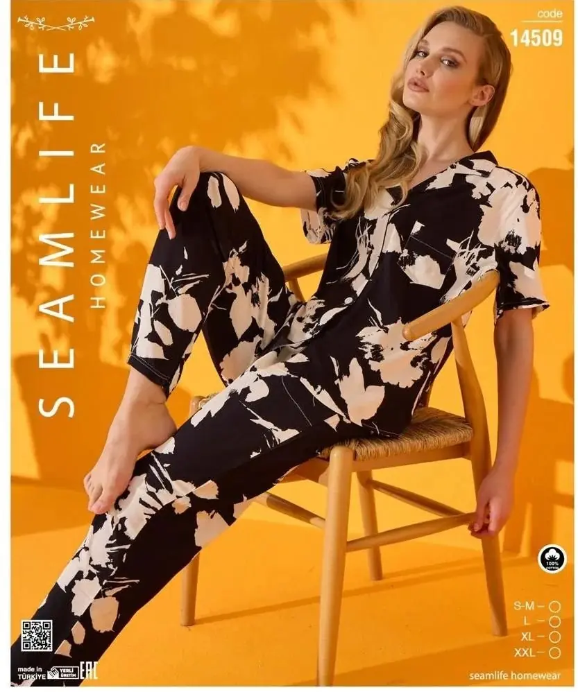 Ensemble Pyjama Chemise demi-Manche