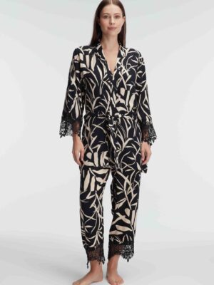 Ensemble Pyjama 3 Pièces, Col en V