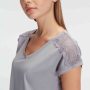 Ensemble Pyjama  à Manches Courtes, Bambou avec Motifs Floraux