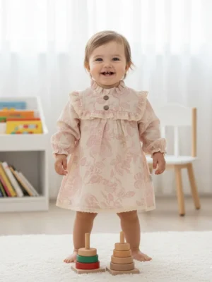 Robe En Mousseline PREMIUM Rosa Mimo